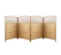 Paravento pieghevole la protezione della privacy, Pannello divisorio for la privacy pieghevole 23,62 x 11,81 pollici Confezione da 4-6 pezzi Multicolore(Yellow,23.62 x 11.81in-4pcs)