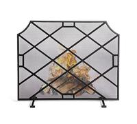 Paravento resistente per camino, pannello singolo in rete, protezione dalle scintille per la sicurezza interna, grande copertura per griglia antincendio