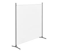 Paravento/Separè per Interni/Balcone, 176 x 175 cm (AxL) Schermo Protettivo/Divisorio per Camera da Letto/Studio Medico - Bianco