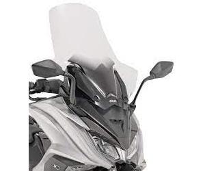 PARAVENTO TRASPARENTE CON PARAMANI GIVI D6110ST KYMCO AK 550 2017 2018 2019 2020