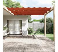 Paravento Verticale Terracotta 180x600 cm in Tessuto Oxford