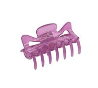Parcelona Francese Classic Medium 7,6 cm Celluloide No Slip Grip Coated Spring Jaw Hair Claw Durable Styling Hair Accessories Women Strong Hold Girls Hair Claw Clips Made in France (viola chiaro)