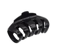 Parcelona Pinza per capelli tubolare francese, nera, 7,6 cm, rivestita in celluloide, con impugnatura antiscivolo, per donne, durevole, accessorio per capelli Parigi, forte tenuta, prodotto in Francia