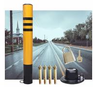 parcheggio, 1 2 4 pz Barriera di sicurezza for vialetti e marciapiedi/Paletto stradale, con viti e serrature, for parcheggi/strade(1pcs,8.9x75cm/5x29.5inch)
