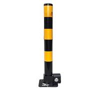 parcheggio, Paletto di parcheggio auto con serratura, ad alta visibilità, giallo e rosso, pieghevole, con serratura(Black)