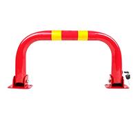 parcheggio, Paletto di parcheggio pieghevole a forma di U for parcheggio auto, palo di parcheggio for garage(Red,33x70cm)