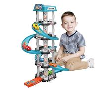 Parcheggio per giocattoli per auto - giocattolo da gioco per loop di strada | Set da pista da corsa magnetico e rampa, auto da corsa per veicoli per veicoli rampe per bambini, gioco di ruolo educativo