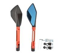 Parcheggio Specchietti Specchietto Retrovisore Laterale Per Moto Per Yamaha XJR1300 XJ6 V-max MT-01 MT-03 TDM900 FZ1 FZ6, Riflettore Sinistro E Destro(Arancia)