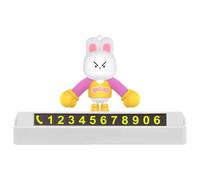 Parcheggio Temporanea - Insegna Parcheggio Luminescente,Porta Numero Telefono Design Coniglio | Per Interno Di Veicoli SUV