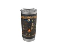 Parchi nazionali dopo il buio campeggio folklore Big Foot Mothman Bicchiere termico in acciaio inox doppia parete