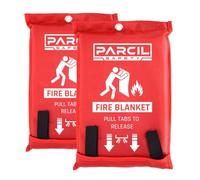 Parcil Distribution PD-452 Coperta estintore di emergenza, grande, confezione da 2