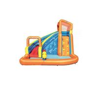 Bestway Piscina parco acquatico turbo splash, mis. 365x320x270 cm, scivolo d'acqua, cannone spara acqua, muro di scalata, include soffiatore ad aria, picchetti di ancoraggio e borsa per il trasporto