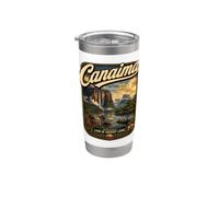 Parco Canaima Venezuela Vintage Angel Falls Bicchiere termico in acciaio inox doppia parete