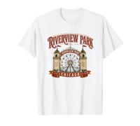 Parco divertimenti Riverview Chicago Illinois Nostalgia Maglietta