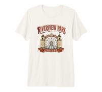 Parco divertimenti Riverview Chicago Illinois Nostalgia Maglietta Premium