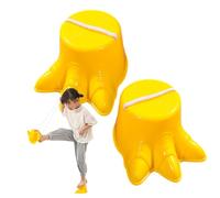 Parco giochi, 2 pezzi, per bambini, motivo: piede di dinosauro, set da gioco classico per esterni, gioco d'azzardo, parco giochi, scuola con scenario di tempo per competizione, spazio, parco, attività