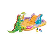 Intex 56139NP - Piscina Gonfiabile Play Center Dino Park, 201x157x69 cm, 2+ Anni