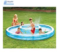 57143 PARCO GIOCHI INTEX CON DOPPIA PISCINA E SPRUZZO ACQUA PER BAMBINI Ø279X36