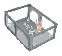 Parco giochi per bambini - Parco giochi extra large per i più piccoli, area giochi sicura per interni. Maglia traspirante sui lati, con 50 palline, facile da montare e riporre