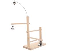 Parco giochi per uccelli in legno naturale, supporto per pappagalli, supporto