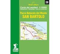 Parco Naturale del Monte San Bartolo. Carta dei sentieri 1:15.000. Ediz. italiana, inglese, francese e tedesca