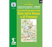Parco naturale regionale della Gola della Rossa e di Frasassi. Cartina dei sentieri. Scala 1:25.000. Ediz. italiana, inglese e francese
