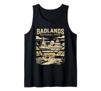 Parco Nazionale Badlands Vintage Retro Adventure Design Canotta