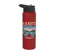 Parco Nazionale Banff Canada Sci sulla neve Stainless Steel Insulated Water Bottle