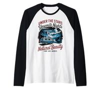 Parco Nazionale Camping Yosemite Avventura Maglia con Maniche Raglan