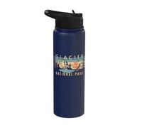 Parco nazionale del ghiacciaio Stainless Steel Insulated Water Bottle