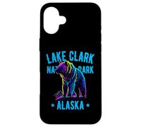 Parco Nazionale del Lago Clark, Alaska, USA Bear Design Custodia per iPhone 16 Plus