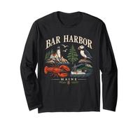 Parco Nazionale del Maine di Bar Harbor Backpacking Maglia a Manica