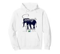 Parco Nazionale del Serengeti Elefante Bandiera Tanzania Safari Felpa con Cappuccio