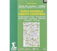 Parco nazionale delle foreste casentinesi. Carta dei sentieri 1:25.000. Ediz. italiana, inglese, francese e tedesca