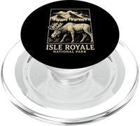 Parco nazionale dell'isola royale Alce Vintage Viaggiare PopSockets PopGrip per MagSafe