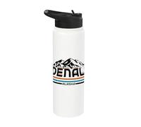 Parco Nazionale Denali Alaska Mountains Escursioni Stainless Steel Insulated Water Bottle