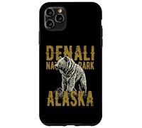 Parco Nazionale Denali Alaska USA Orso Design Stile Vintage Custodia per iPhone 11 Pro Max