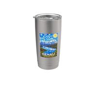 Parco Nazionale Denali Bicchiere termico in acciaio inox doppia parete