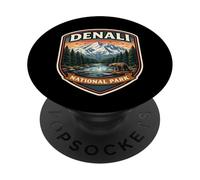 Parco Nazionale Denali Souvenir Memorabilia Visitatore Alaska PopSockets PopGrip Adesivo