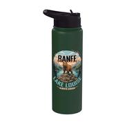 Parco nazionale di Banff Lago Louise Alberta Canada Orso Stainless Steel Insulated Water Bottle
