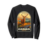 Parco nazionale di Cairngorms Scozia Vintage Travel Design Felpa