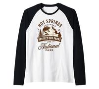 Parco Nazionale di Hot Springs Maglia con Maniche Raglan