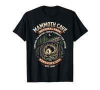 Parco Nazionale di Mammoth Cave, Kentucky, Retro Hiker Cave Maglietta