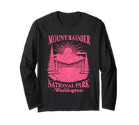 Parco Nazionale di Mount Rainier Washington Souvenir Uomo Donna Maglia a Manica