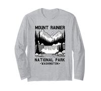 Parco Nazionale di Mount Rainier Washington Souvenir Uomo Donna Maglia a Manica