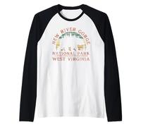 Parco Nazionale di New River Gorge Maglia con Maniche Raglan