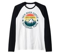 Parco Nazionale di New River Gorge Maglia con Maniche Raglan