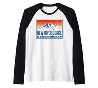 Parco Nazionale di New River Gorge Maglia con Maniche Raglan