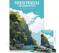 Parco Nazionale di Puerto Princesa,puzzle da 1000 pezzi per ragazzi,stimolante per la mente,divertente e rilassante,ad incastro,ideale come regalo di Natale (38x26cm)