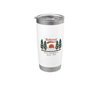 Parco nazionale di Redwood dal 1968 Viaggi escursionistici in California Bicchiere termico in acciaio inox doppia parete